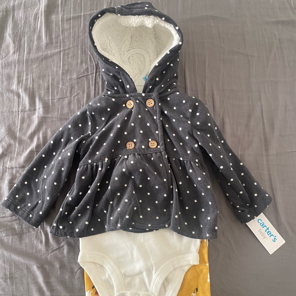 Three piece baby suit